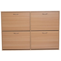 SCARPIERA SALVASPAZIO CAPACITÀ 24 INGRESSO E CAMERA DA LETTO LEGNO 120X24X81 CM