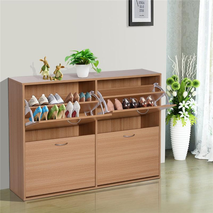 SCARPIERA SALVASPAZIO CAPACITÀ 24 INGRESSO E CAMERA DA LETTO LEGNO 120X24X81 CM