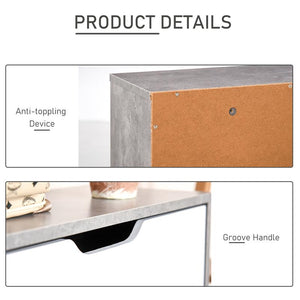 SCARPIERA SALVASPAZIO 2 ANTE PER 8 PAIA DI SCARPE 62.5X24X81 CM GRIGIO E BIANCO