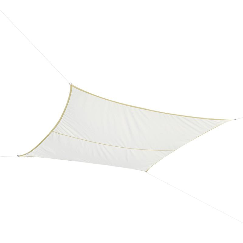 VELA OMBREGGIANTE RETTANGOLARE 3 X 4 MT COLORE BIANCO CREMA