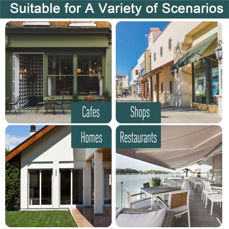 TENDA DA SOLE CON MANOVELLA E ANGOLO REGOLABILE 200 X 150 CM VERDE