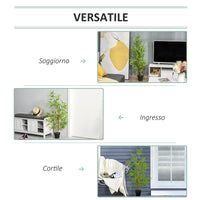 BAMBÙ IN VASO ARTIFICIALE PER INTERNO ED ESTERNO ALTA 120 CM VERDE