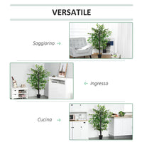 ALBERO BANIANO ARTIFICIALE PIANTA FINTA INTERNO ED ESTERNO ALTA 145CM