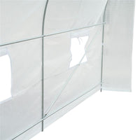 SERRA DA GIARDINO A TUNNEL PER PIANTE IN PE CON TUBI IN FERRO 450X200X200 CM