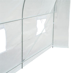 SERRA DA GIARDINO A TUNNEL PER PIANTE IN PE CON TUBI IN FERRO 450X200X200 CM