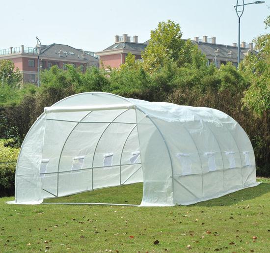SERRA DA GIARDINO A TUNNEL SERRA PER PIANTE IN ACCIAIO ANTI-UV BIANCO