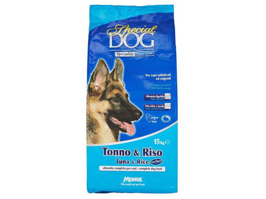 Croccantini tonno e riso Special Dog Monge per cani adulti 15kg