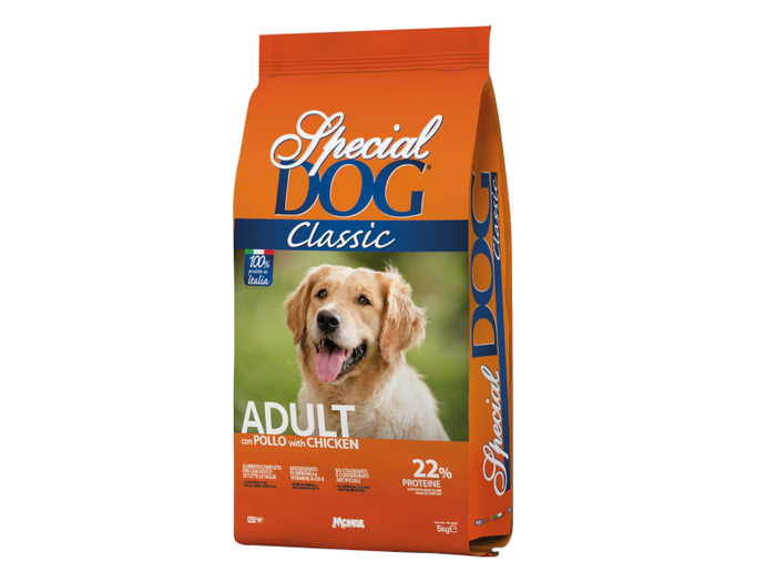 Crocchette pollo e riso cani adulti 5kg Monge Special Dog