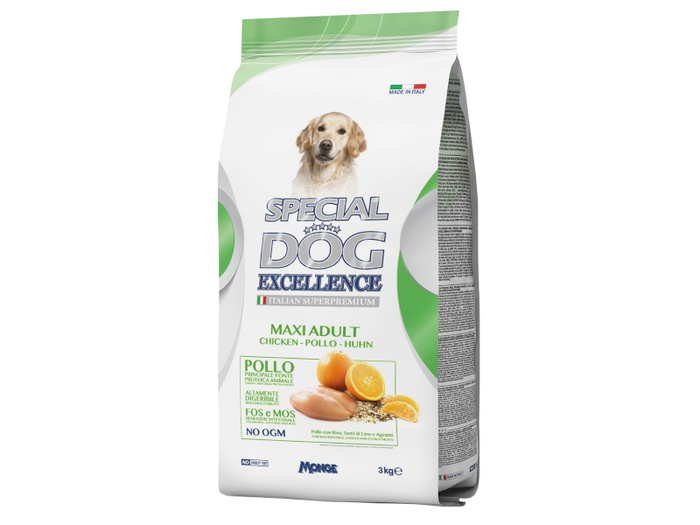 Monge Special Dog Exc. crocchette pollo adult maxi 3000G 4 sacchi