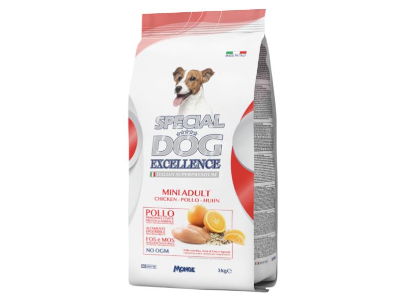 Monge Special Dog Exc. croccantini pollo adult mini 3000G 4 sacchi
