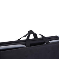 SDRAIO DA GIARDINO PIEGHEVOLE IN METALLO E TESSUTO 180 X 55 X 24 CM NERO