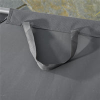 SDRAIO DA GIARDINO PIEGHEVOLE IN METALLO E TESSUTO 180 X 55 X 24 CM GRIGIO