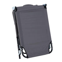 LETTINO PRENDISOLE RELAX PIEGHEVOLE CON CUSCINO 190X56 X 28 CM GRIGIO