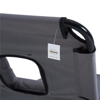 LETTINO PRENDISOLE RELAX PIEGHEVOLE CON CUSCINO 190X56 X 28 CM GRIGIO