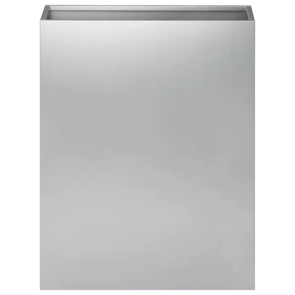 Vaso da giardino 2 pz Argento 40 x 20 x 50 cm Acciaio zincato 8005425