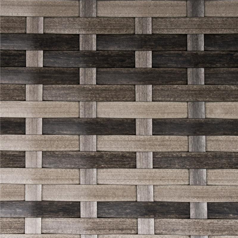 TAVOLINO IN RATTAN SINTETICO DA ESTERNO IMPERMEABILE 45 X 45 X 44 CM GRIGIO