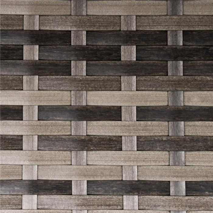 TAVOLINO IN RATTAN SINTETICO DA ESTERNO IMPERMEABILE 45 X 45 X 44 CM GRIGIO