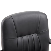 SEDIA UFFICIO ERGONOMICA IMBOTTITA GIREVOLE CON ROTELLE NERO