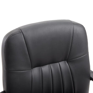 SEDIA UFFICIO ERGONOMICA IMBOTTITA GIREVOLE CON ROTELLE NERO