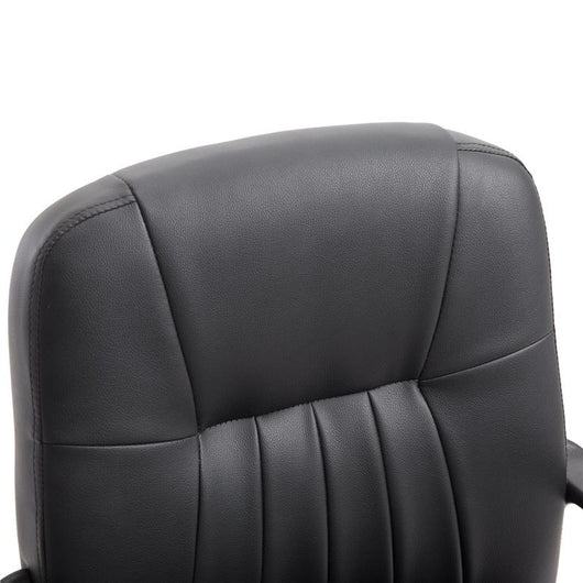 SEDIA UFFICIO ERGONOMICA IMBOTTITA GIREVOLE CON ROTELLE NERO