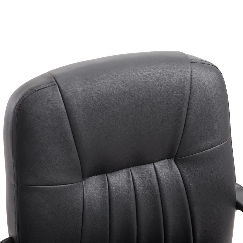 SEDIA UFFICIO ERGONOMICA IMBOTTITA GIREVOLE CON ROTELLE NERO