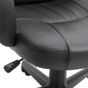 SEDIA UFFICIO ERGONOMICA IMBOTTITA GIREVOLE CON ROTELLE NERO