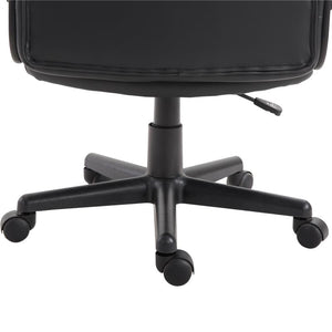 SEDIA UFFICIO ERGONOMICA IMBOTTITA GIREVOLE CON ROTELLE NERO