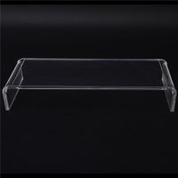 SUPPORTO IN VETRO ACRILICO TRASPARENTE PER COMPUTER TV SCHERMI 53 X 19 X 9 CM