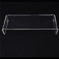 SUPPORTO IN VETRO ACRILICO TRASPARENTE PER COMPUTER TV SCHERMI 53 X 19 X 9 CM