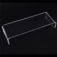 SUPPORTO IN VETRO ACRILICO TRASPARENTE PER COMPUTER TV SCHERMI 53 X 19 X 9 CM