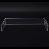 SUPPORTO IN VETRO ACRILICO TRASPARENTE PER COMPUTER TV SCHERMI 53 X 19 X 9 CM