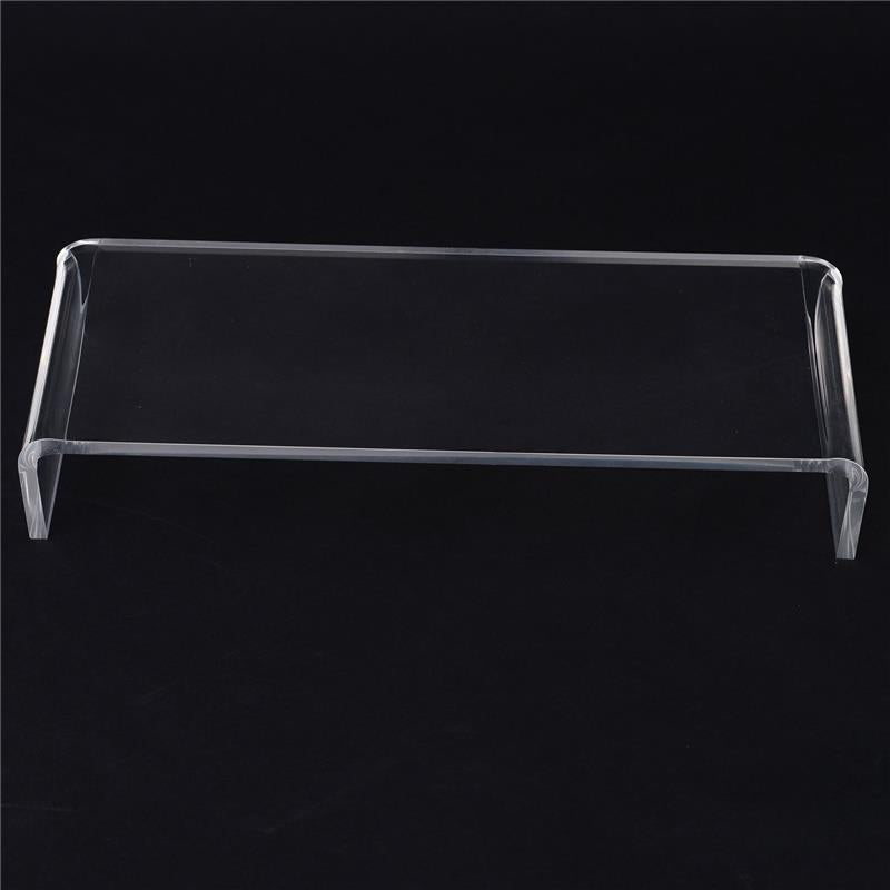 SUPPORTO IN VETRO ACRILICO TRASPARENTE PER COMPUTER TV SCHERMI 53 X 19 X 9 CM