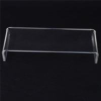 SUPPORTO IN VETRO ACRILICO TRASPARENTE PER COMPUTER TV SCHERMI 53 X 19 X 9 CM