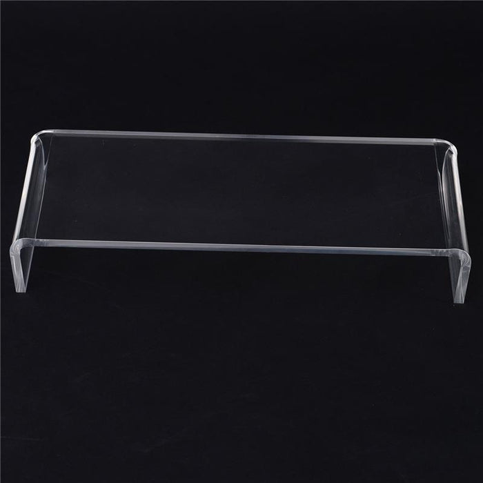 SUPPORTO IN VETRO ACRILICO TRASPARENTE PER COMPUTER TV SCHERMI 53 X 19 X 9 CM