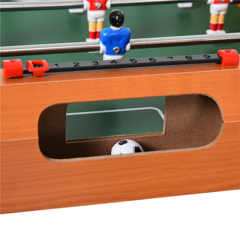 CALCIO BALILLA IN LEGNO CON 22 GIOCATORI E ACCESSORI INCLUSI 84.5 X 40 X 61.2CM