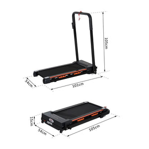 TAPIS ROULANT ELETTRICO PIEGHEVOLE SALVASPAZIO CON TELECOMANDO