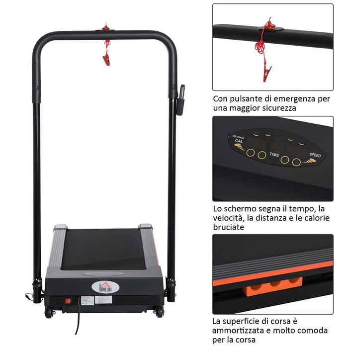 TAPIS ROULANT ELETTRICO PIEGHEVOLE SALVASPAZIO CON TELECOMANDO