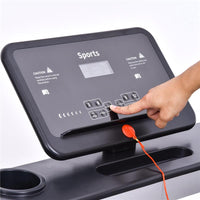 TAPIS ROULANT ELETTRICO PIEGHEVOLE 1-12KM/H MOTORE 500 W SCHERMO LCD NERO