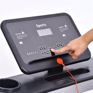 TAPIS ROULANT ELETTRICO PIEGHEVOLE 1-12KM/H MOTORE 500 W SCHERMO LCD NERO