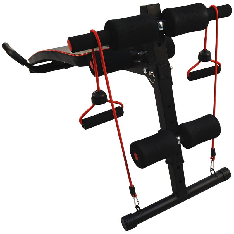 PANCA PER ADDOMINALI INCLINATA MULTIFUNZIONE E REGOLABILE 56.5 X 135 CM