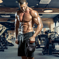 KETTLEBELL 12 KG PER ALLENAMENTO CROSS TRAINING NERO