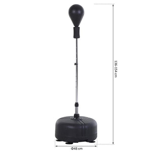 PUNCHING BALL SACCO BOXE DA TERRA CON GUANTONI INCLUSI ALTEZZA REGOLABILE