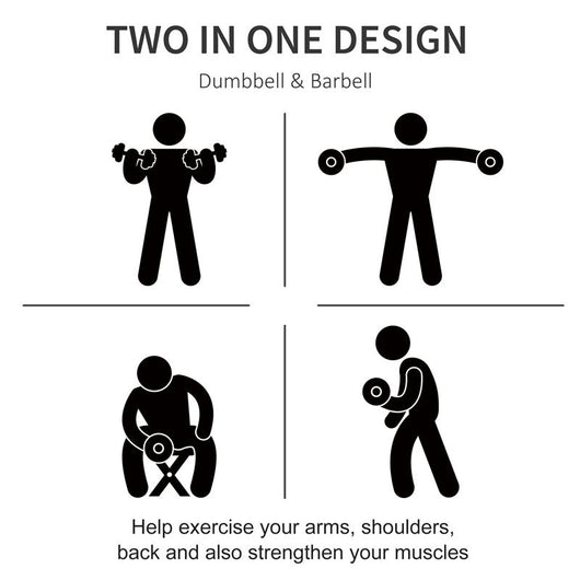 SET 2 IN 1 BILANCIERI E MANUBRIO COMPONIBILE 25 KG