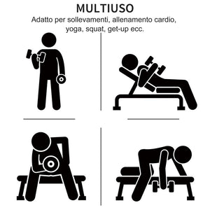 SET 6 MANUBRI PESI PER BRACCIA CON VALIGETTA DA 0.5 KG 1 KG 1.5 KG ACCIAIO