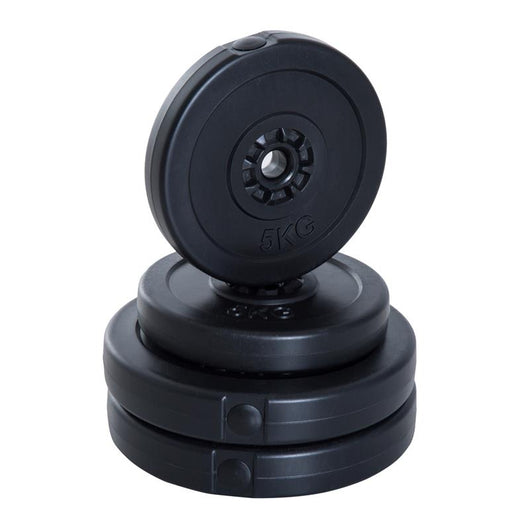 SET DI 4 DISCHI PESI PER BILANCIERE TOTALE 30 KG 2 X 5 KG E 2 X 10 KG