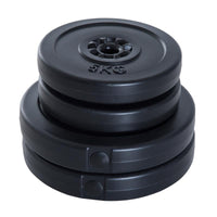 SET DI 4 DISCHI PESI PER BILANCIERE TOTALE 30 KG 2 X 5 KG E 2 X 10 KG