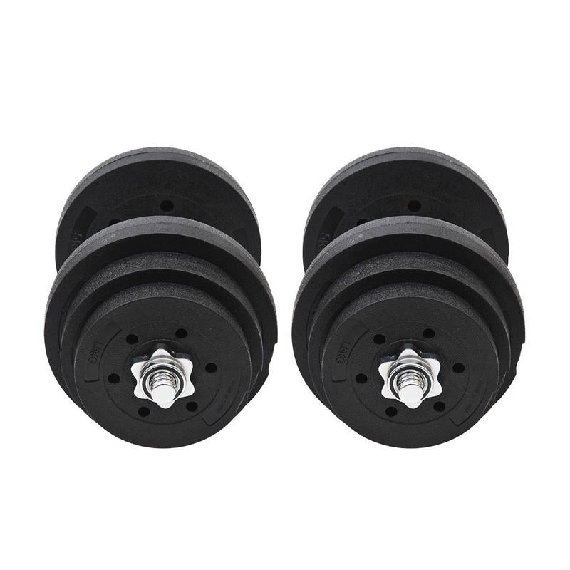 SET MANUBRI PALESTRA 40 KG 2 MANUBRI IN ACCIAIO CON 12 PESI DA 5KG 2.5KG 1.5 KG