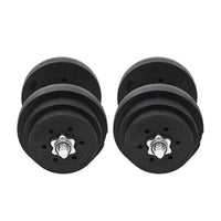 SET MANUBRI PALESTRA 40 KG 2 MANUBRI IN ACCIAIO CON 12 PESI DA 5KG 2.5KG 1.5 KG