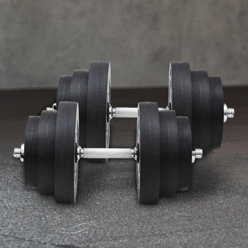 SET MANUBRI PALESTRA 40 KG 2 MANUBRI IN ACCIAIO CON 12 PESI DA 5KG 2.5KG 1.5 KG