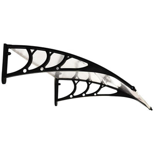 PENSILINA TETTOIA IMPERMEABILE E ANTI-UV IN POLICARBONATO 80 X 100 X 23 CM